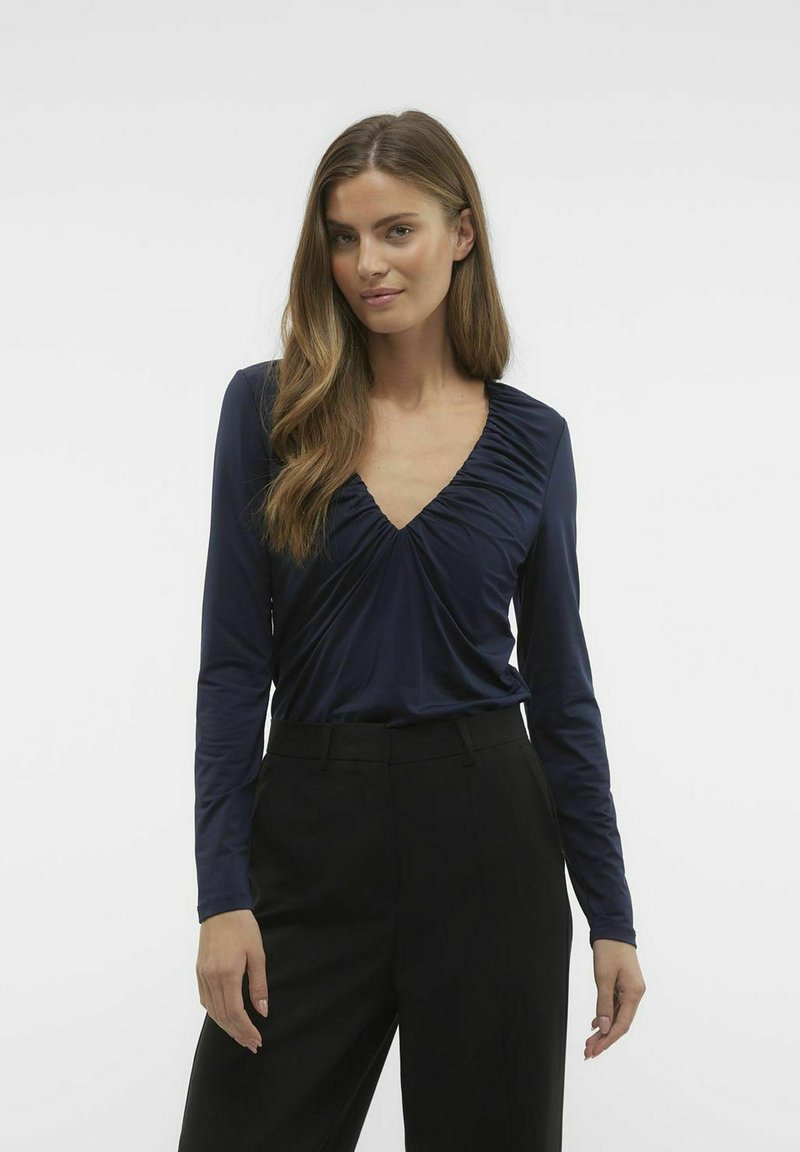 Vero Moda Maglietta a manica lunga - navy blazer