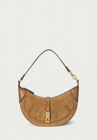 Polo Ralph Lauren POLO ID SUEDE WESTERN MINI SHOULDER BAG - Handväska - caramel