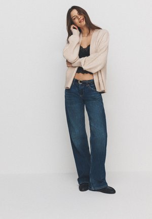 THE SET REGULAR FIT - 2 PACK CABLE - Strickjacke - cream/black