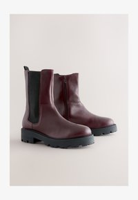 Valitud, burgundy red leather