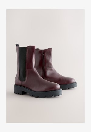 Next, Platform-nilkkurit - burgundy red leather