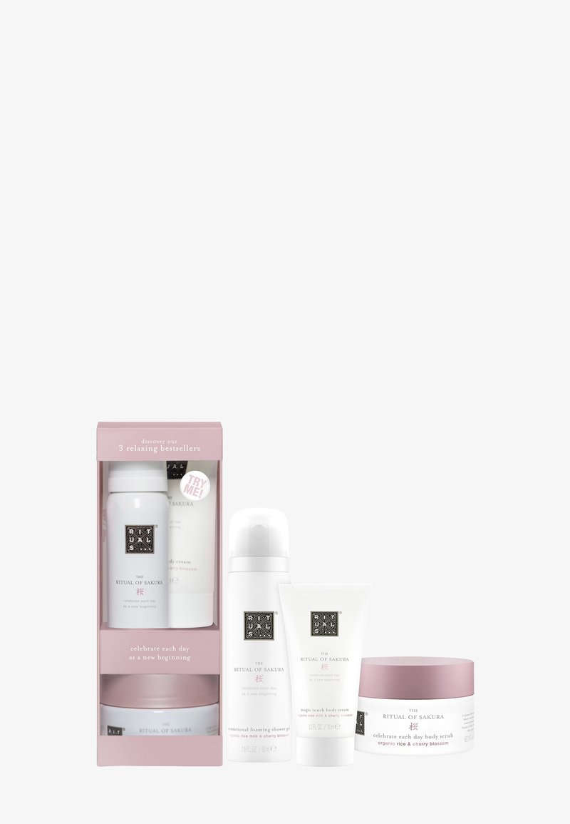 Pink Rituals Mini Rituals CHERRY BLOSSOM & RICE MILK MINI SET - FLORAL - THE RITUAL OF ...
