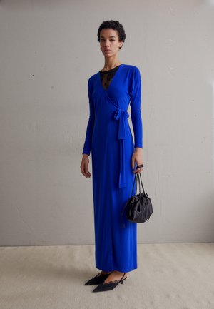 Norma Kamali DOLMAN WRAP STRAIGHT GOWN - Robe de cocktail - blue