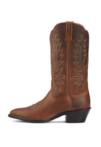 WESTERN HERITAGE R-TOE - Stivali texani / biker - distressed brown
