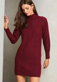 Lipsy PETITE FIT - CABLE COWL  - Kampsunkleit - red