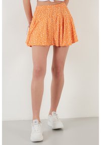 LELA ELASTIC WAIST - Minigonna - orange color