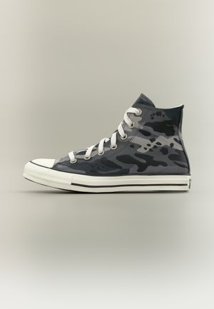CHUCK TAYLOR ALL STAR WIDE UNISEX - Magas szárú sneakerek - darker grey/vintage white/black