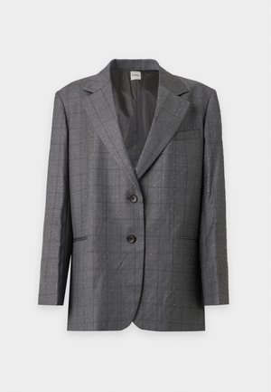 sandro, TAILORING JACKET WITH STRASS - Blazer - gris fonce