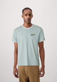 Guess Jeans SCRIPT - Lihtne T-särk - azure laguna