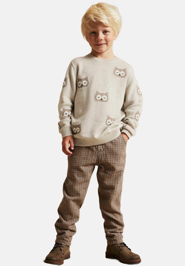 JACQUARD - Strickpullover - Beige mélange