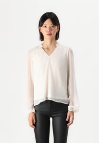 ONLY ONLIVY V NECK - Camicetta - whitecap gray
