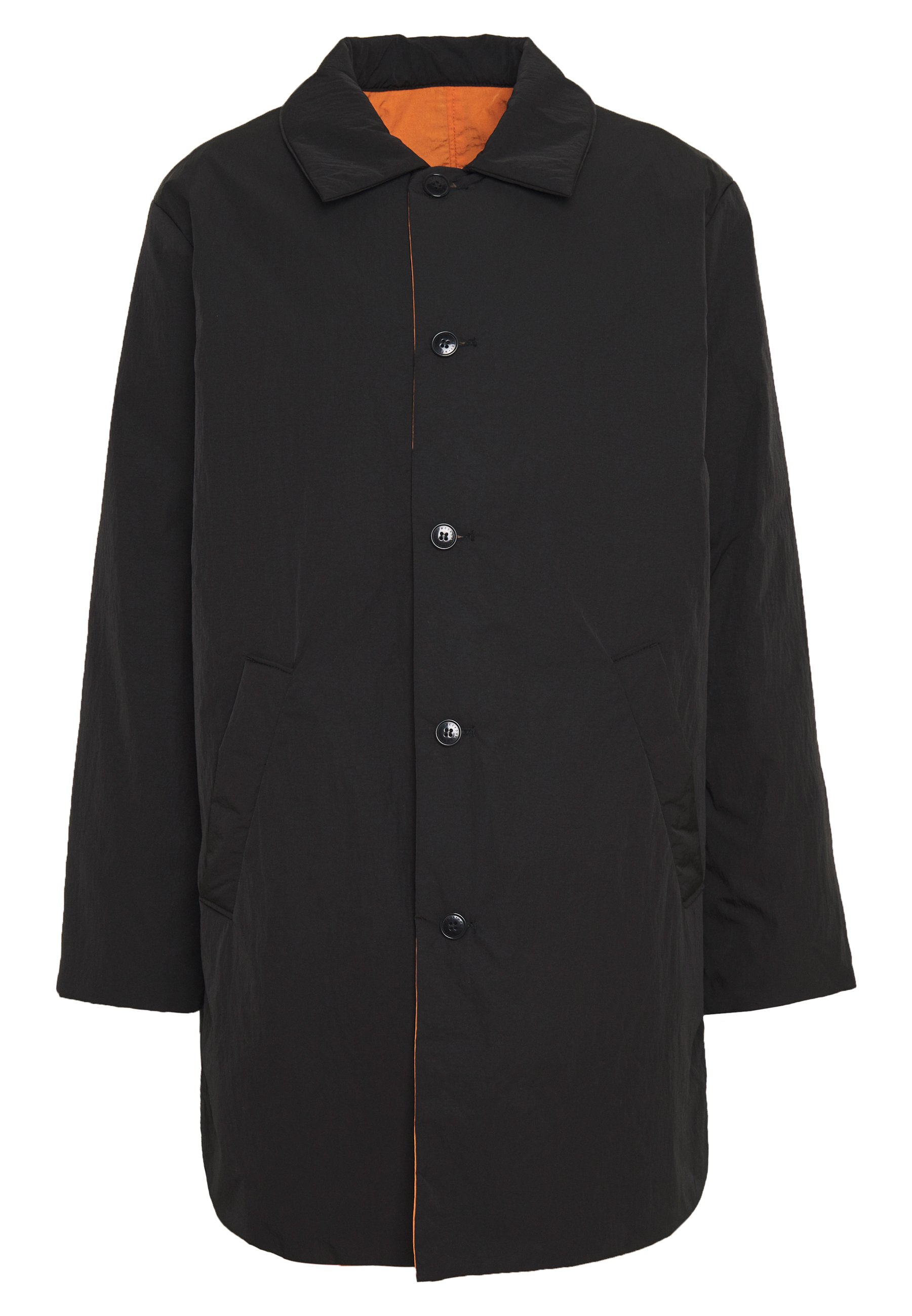 Weekday MARTY REVERSIBLE JACKET Halflange jas black Weekday MARTY REVERSIBLE JACKET Halflange jas black