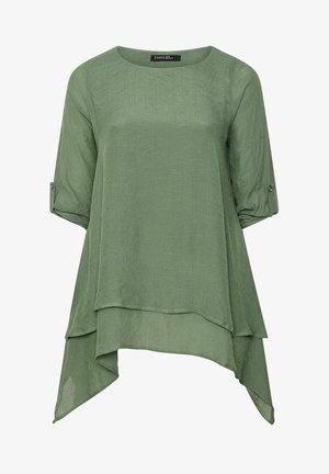 Evans, PLUS SIZE SHIRTS & BLOUSES - Tuniek - khaki