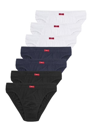 7 PACK - Slip - schwarz/navy/weiß