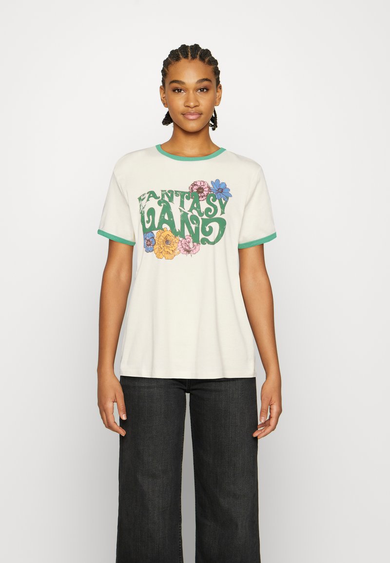 BDG Urban Outfitters FANTASY BOYFRIEND Tshirt print cream/crème