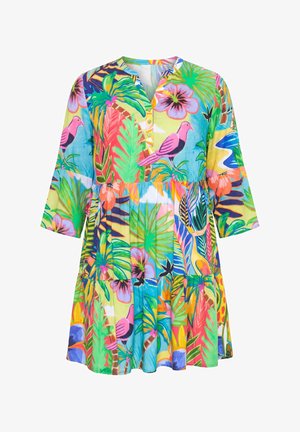 Angel of Style, TUNIKA-BLUSE, A-LINIE, DSCHUNGELBLÄTTER, VOLANTS - Tunica - multicolour