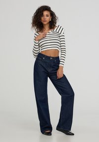 Terranova WIDE LEG  - Jeans baggy - blu denim scuro