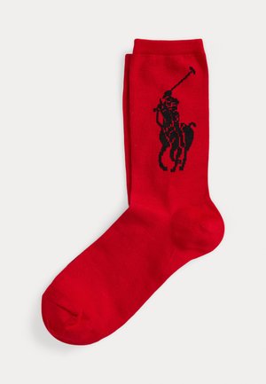 BIG PONY CREW SOCKS - Sokid - red