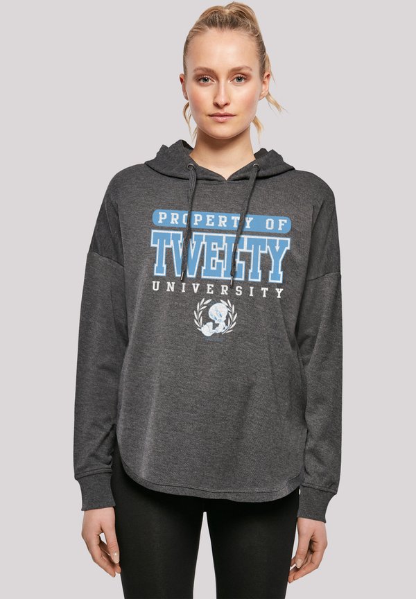LOONEY TUNES TWEETY PROPERTY OF UNIVERSITY - Kapuzenpullover - charcoal