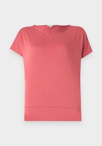 MIX CREW NECK - Trükipildiga T-särk - berry red