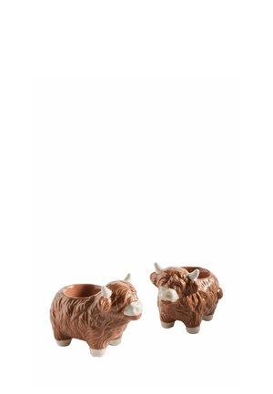 Next, SET OF 2 HAMISH THE HIGHLAND COW EGG CUPS UNISEX - Eierbecher - natural