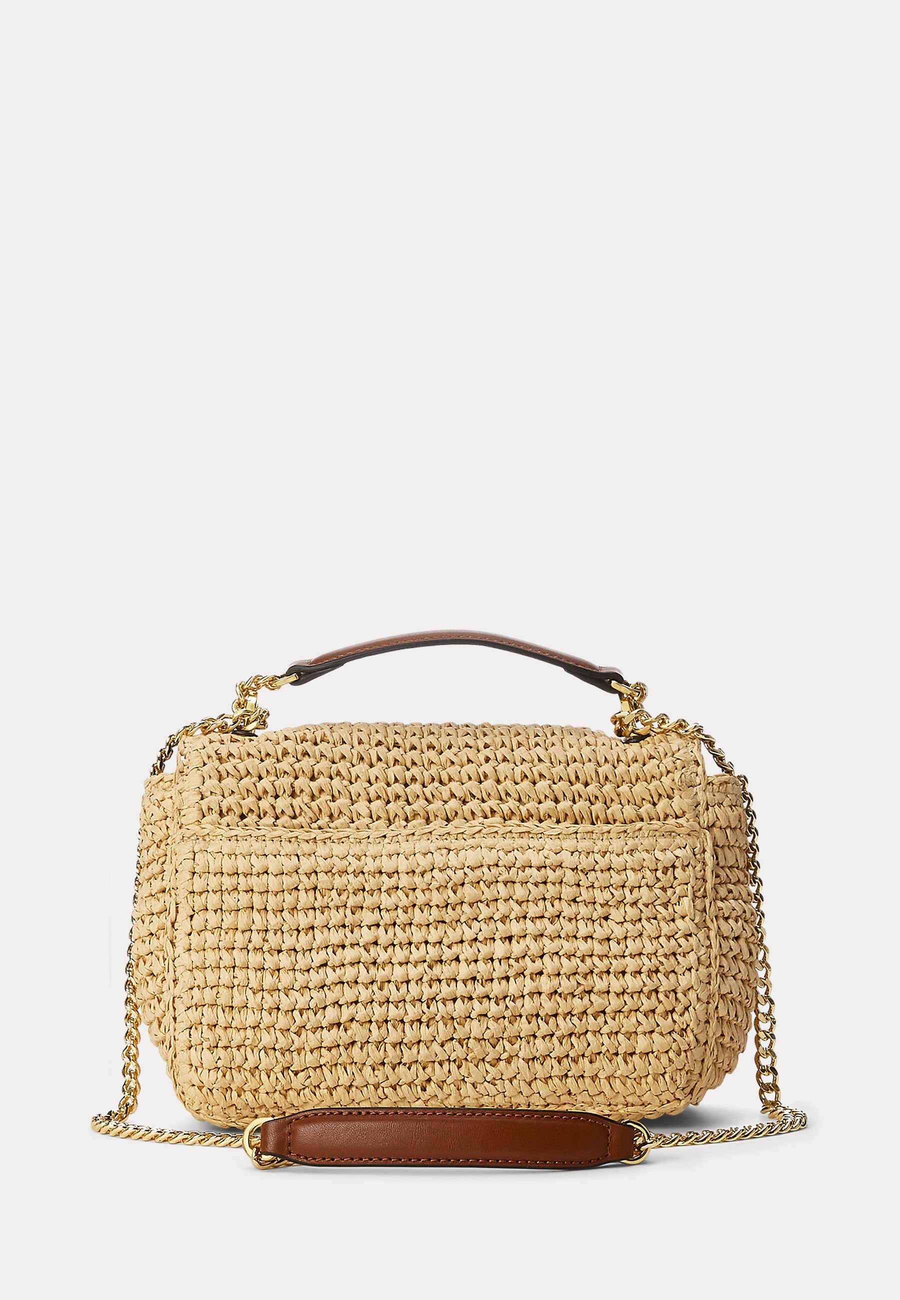 Lauren Ralph Lauren WOVEN STRAW MEDIUM SOPHEE BAG - Cross body bag