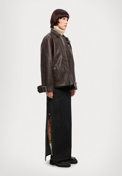 Materiel BOXY BIKER  - Giacca in similpelle - dyed brown