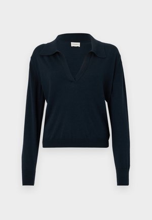 CLOSED POLO LONGSLEEVE - Jersey de punto - dark night