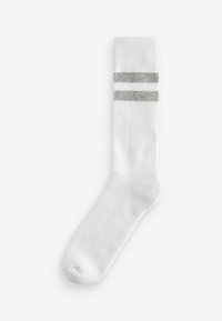Next 4 PACK - Strømper - white grey double stripe