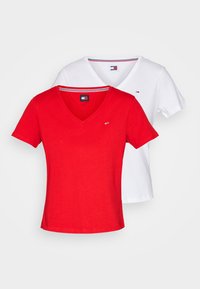 Unselected, white / red