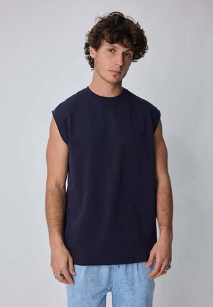 FRILIVIN, T-SHIRT SANS MANCHES OVERSIZE - Débardeur - bleu marine
