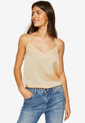 STRAPPY SLEEVELESS - REGULAR FIT - Apatiniai marškiniai - cream