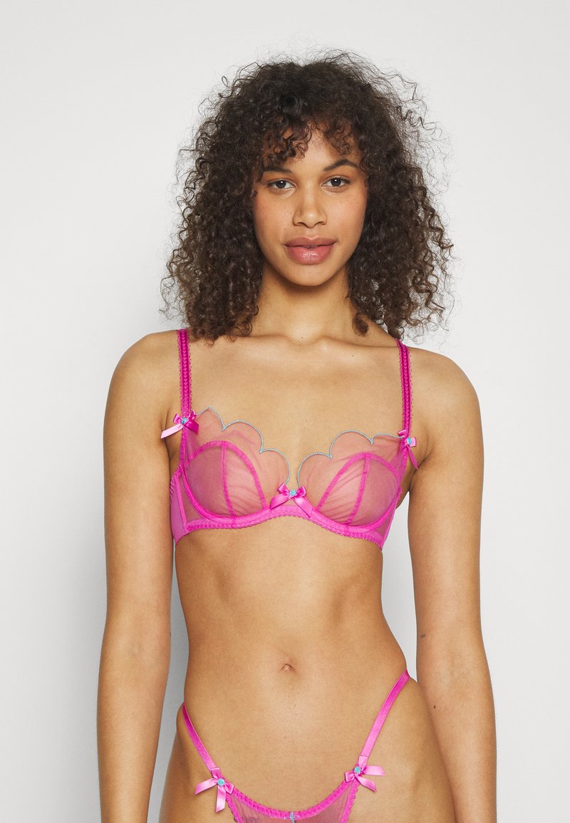 Agent Provocateur - LORNA BRA HOT PINK/TURQUOISE - Kaarituelliset rintaliivit - hot pink/turquoise, Suurenna