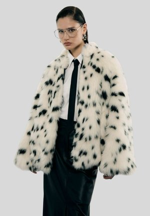 PELLICCIOTTO - Giacca in pile - bianco nero
