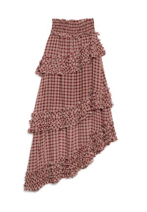 Sister Jane, FATES RUFFLE SKIRT - Jupe longue - red