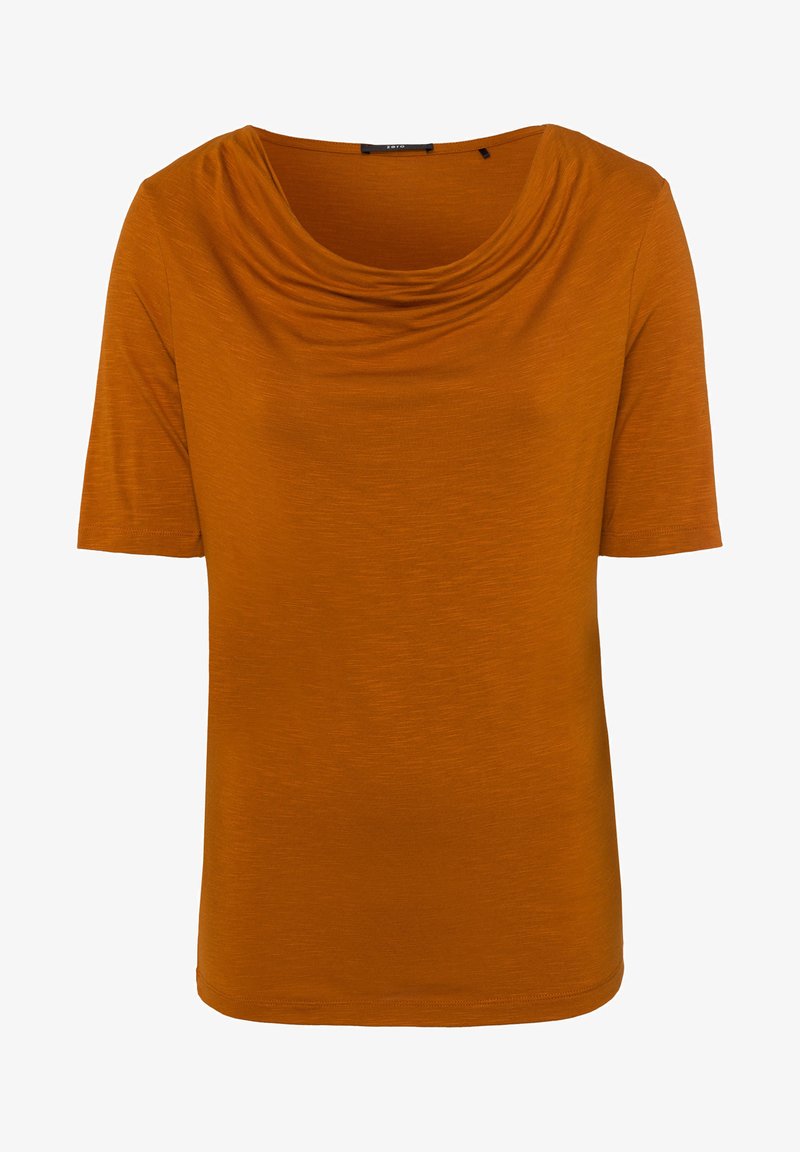 Zero Mit Wasserfallausschnitt Print T Shirt Terra Zalando De