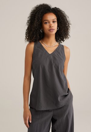 Blouse - dark grey
