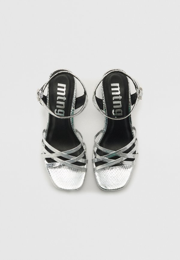 BRITT - Platform sandals - keni silver3