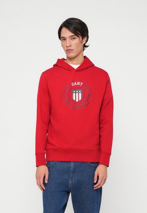 GRAPHIC HOODIE - Sweatshirt - ruby red
