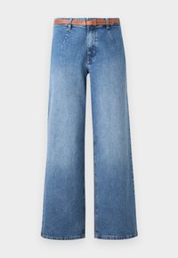 ONLMADISON WIDE LEG BELT - Wide leg - medium blue denim