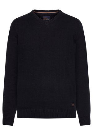 VERN V - Strickpullover - deep marine