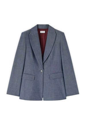 Motivi, BLAZER TINTO FILO CON REVERS A LANCIA - Blazer - azzurro