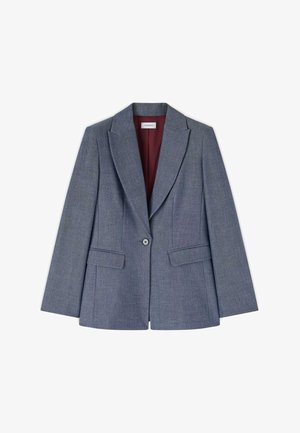 Motivi, BLAZER TINTO FILO CON REVERS A LANCIA - Blazer - azzurro