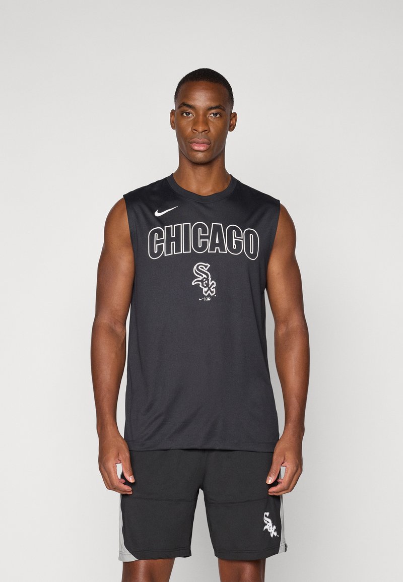 Nike Performance MLB CHICAGO WHITE SOX KNOCKOUT MUSCLE TANK - Top - black