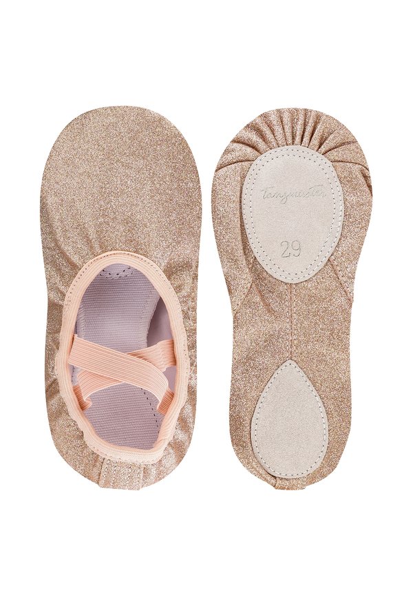 GLITZER „LIA“ GETEILTE SOHLE – Lauflernschuh – bronze