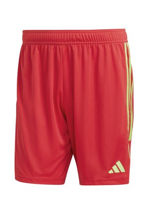 TIRO 23 SHORT - Kurze Sporthose - rotgruen