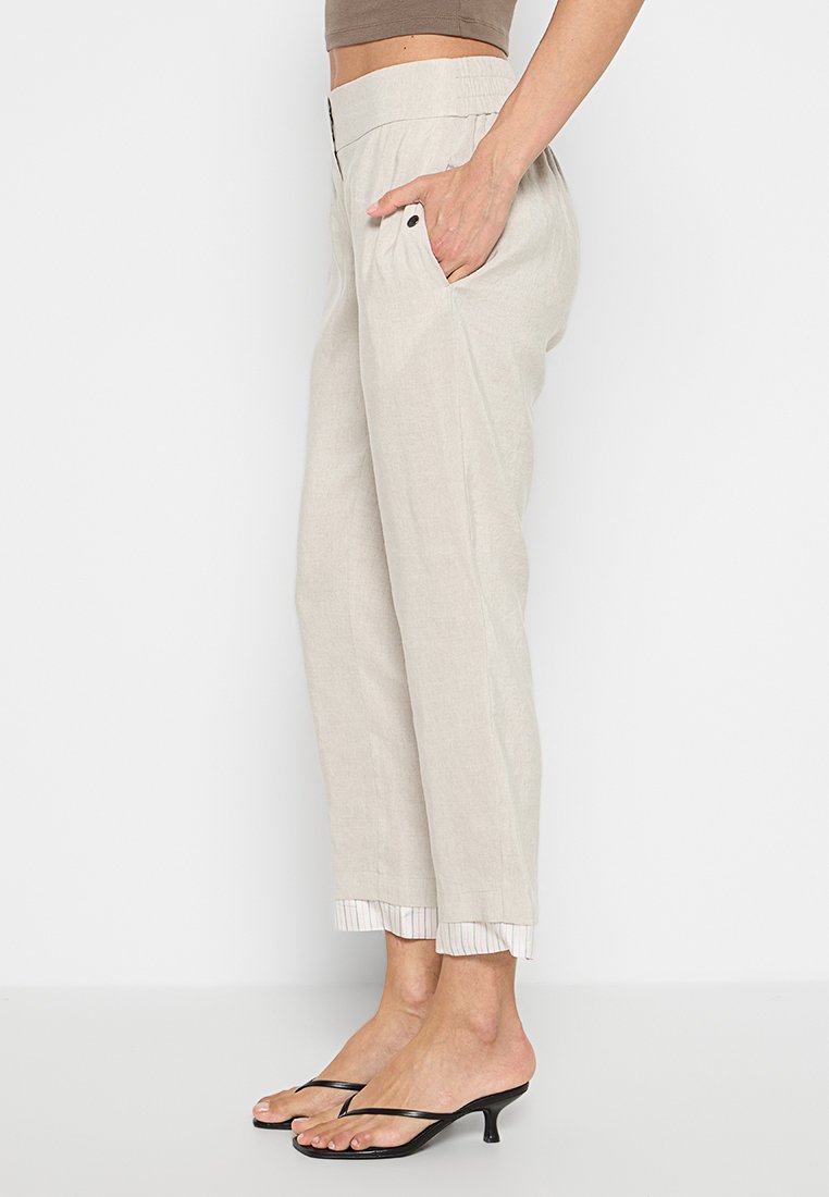 Sarah Pacini Broek zandkleur