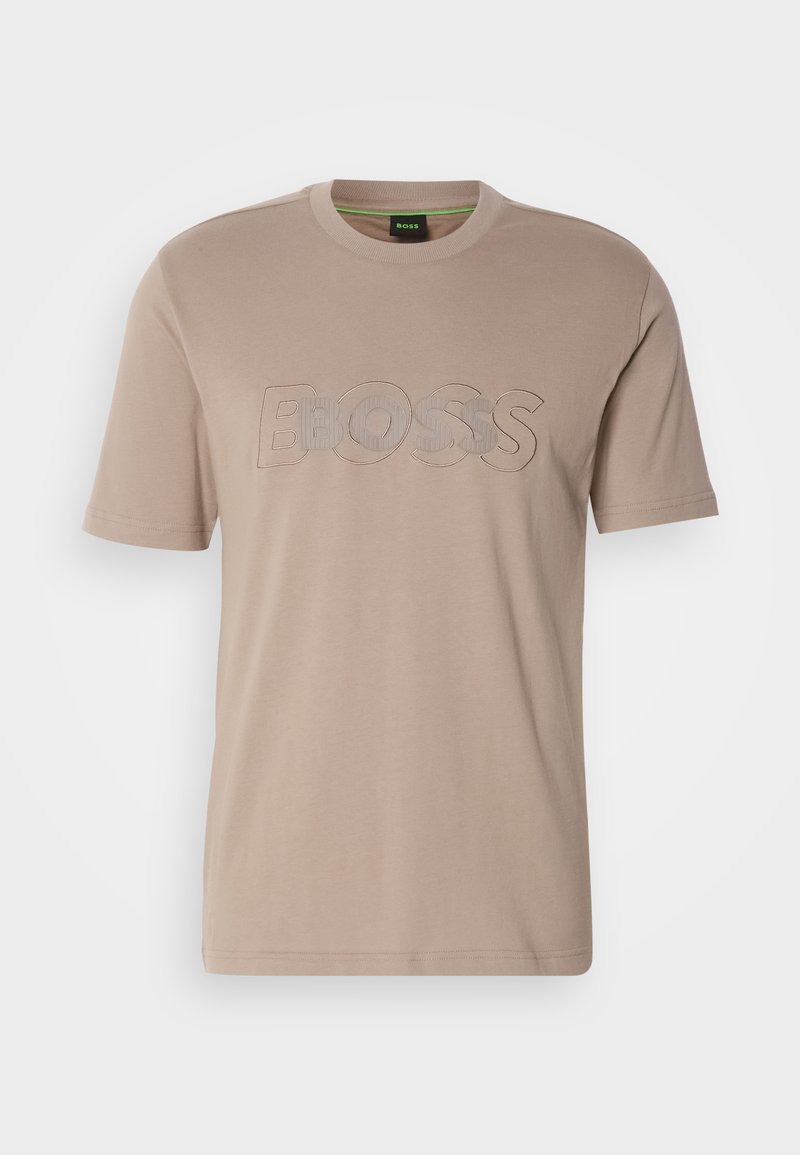 Boss T-shirt print lichtgroen Boss T-shirt print lichtgroen