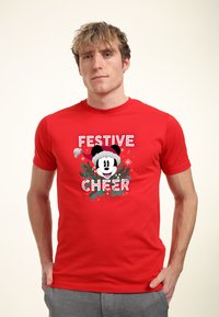 Henry Tiger MICKEY & FRIENDS FESTIVE CHEER - Camiseta estampada - red