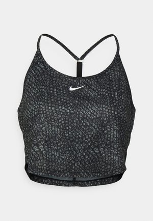 Nike Performance, W NK ONE DF CRP TANK AOP - Topper - black/pearl pink/(white)
